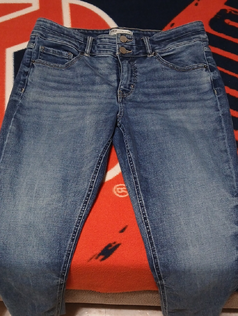 BKE Payton Ankle Skinny Jeans in Blue Denim